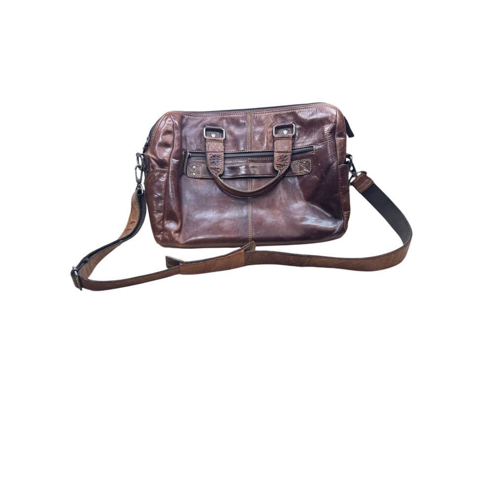Vintage Jack George's leather messenger bag